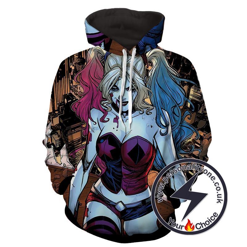 Harley Quinn - Harley Quinn 3D - Hoodies
